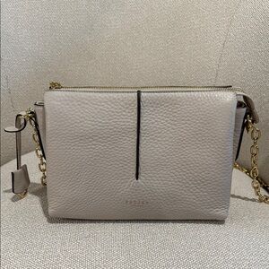 RADLEY LONDON Cream Crossbody Bag with Gold Hardware